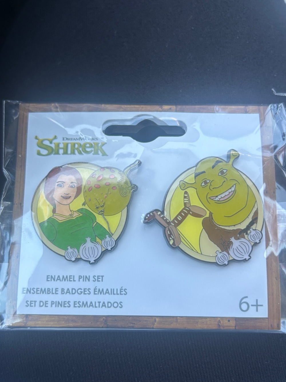 NEW Shrek Enamel Pin Set - Green & Yellow Character Pins